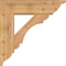 Ekena Millwork Olympic Traditional Smooth Bracket w/ Offset Brace, Western Red Cedar, 7 1/2"W x 26"D x 26"H BKT0806X26X26OLY01SWR - alternate 3